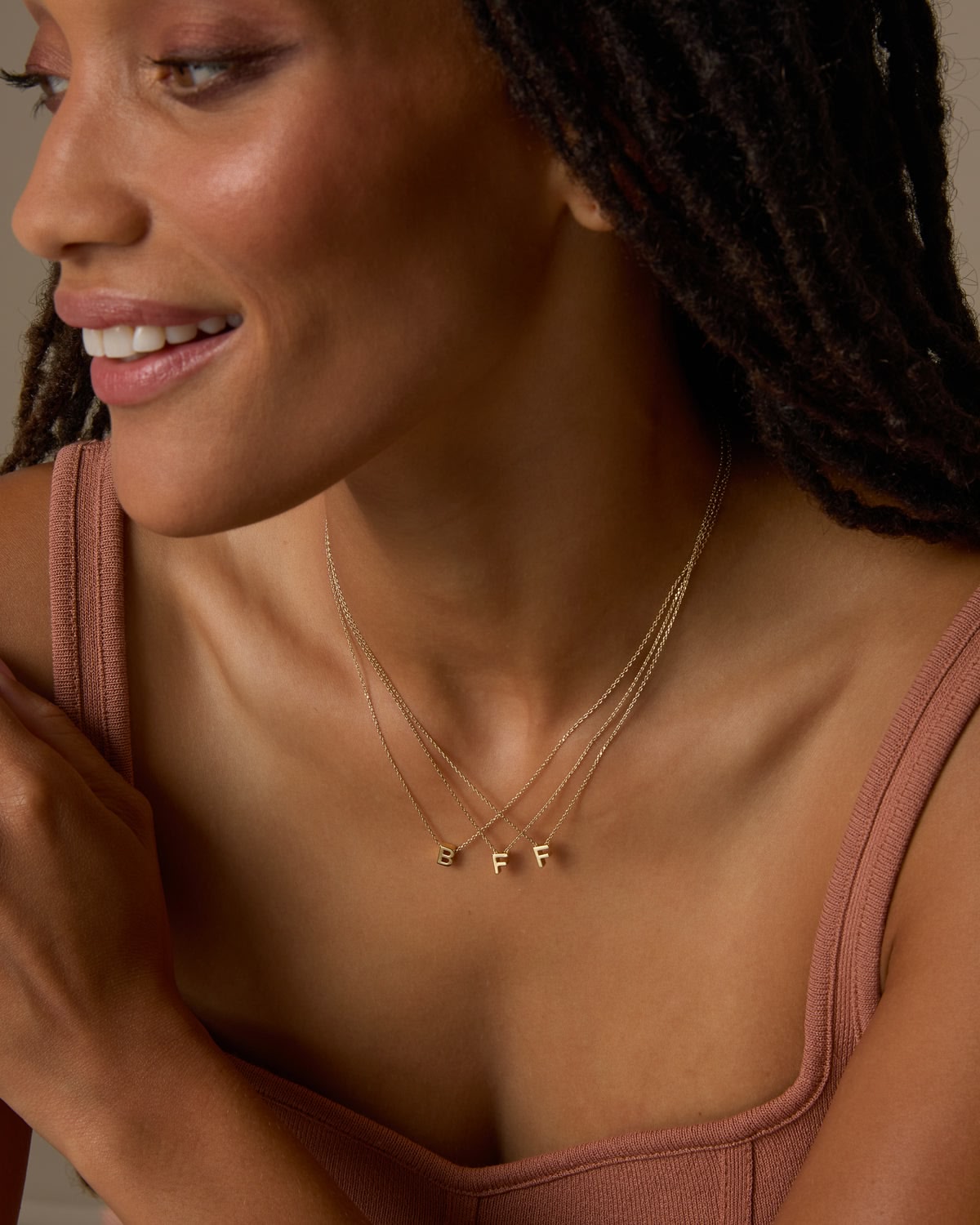 Just For You Initial Necklace — P