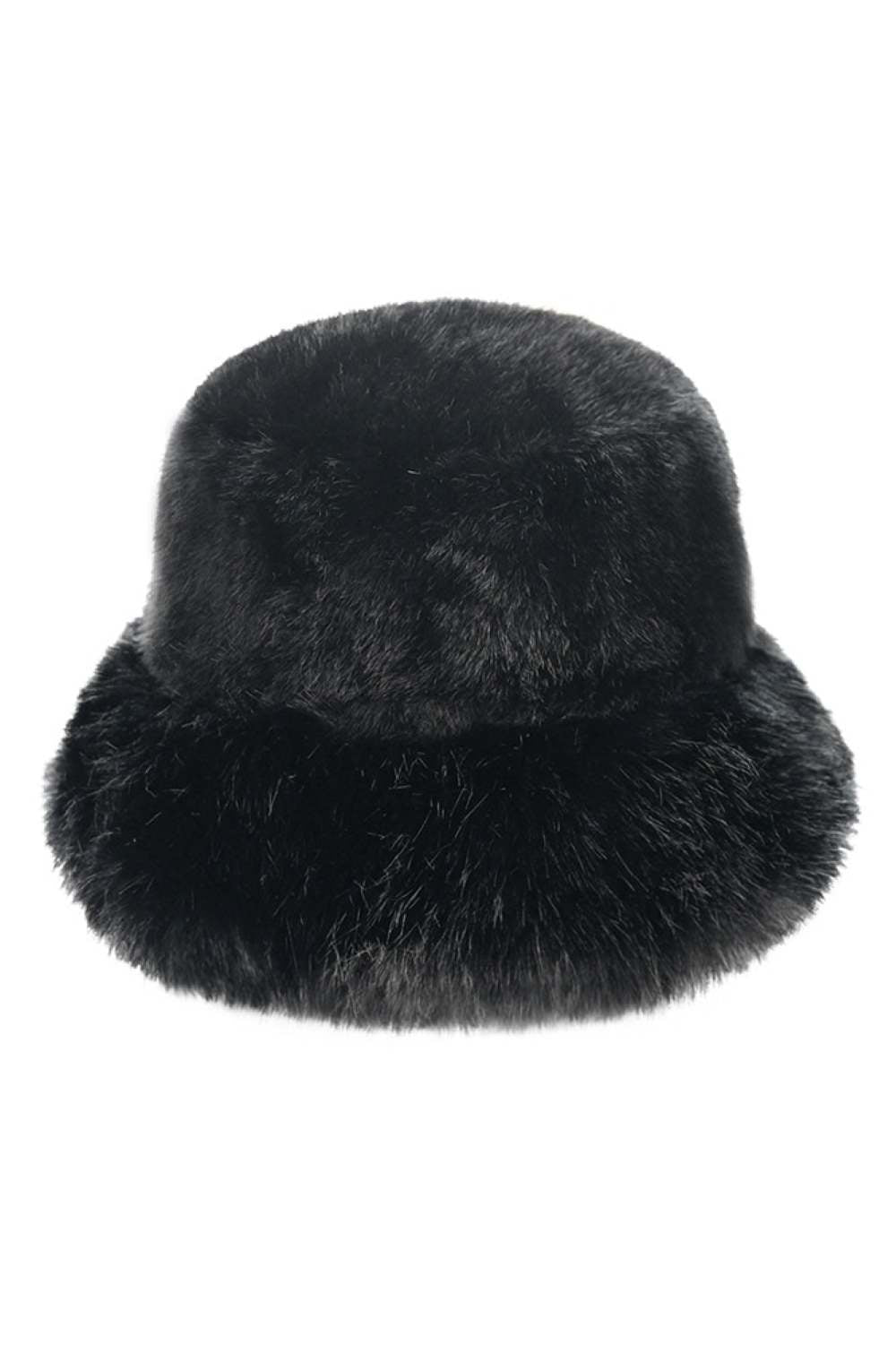 C.C Faux Fur Solid Bucket Hat