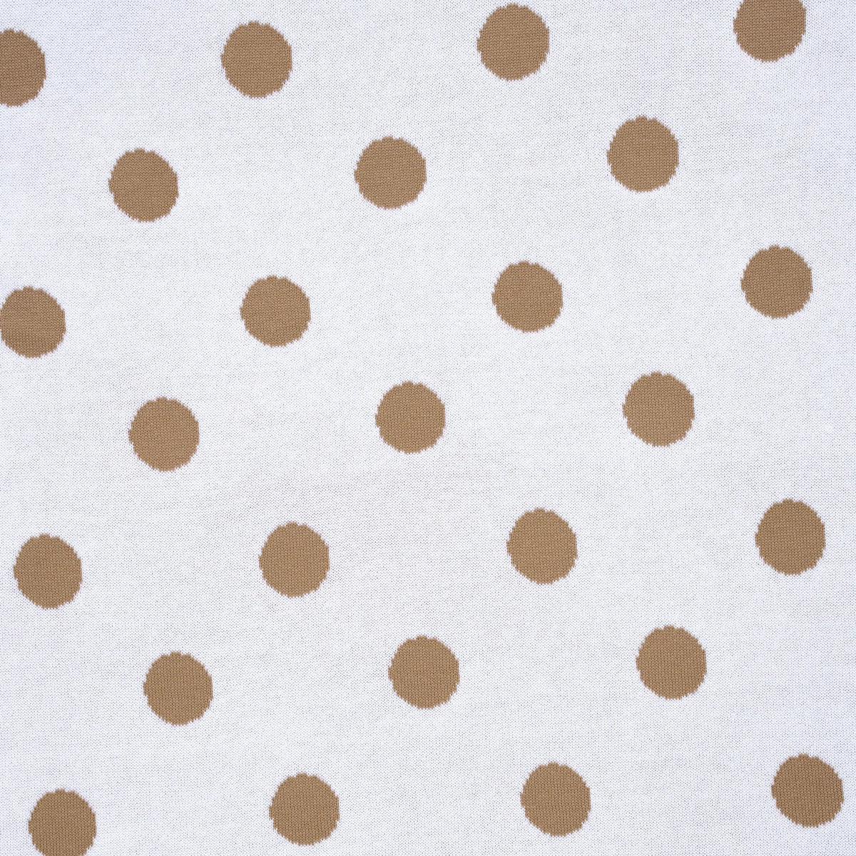 Baby Mocha Polkadot Jacquard Knit Blanket