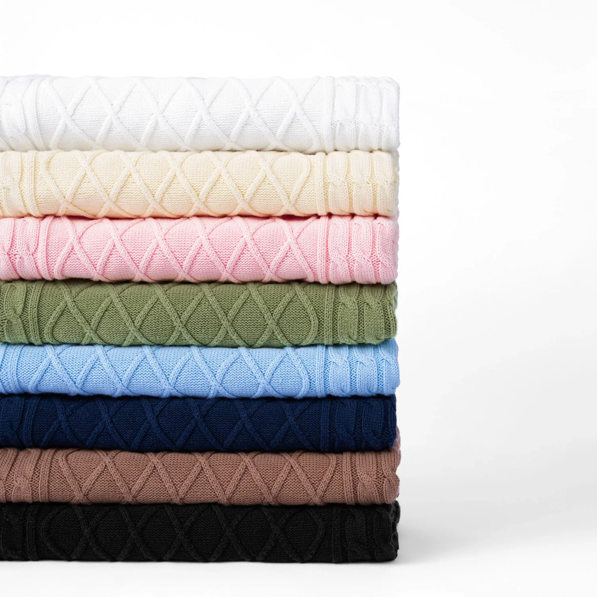 Cable Knit Baby Sleep Sack in Sage Green