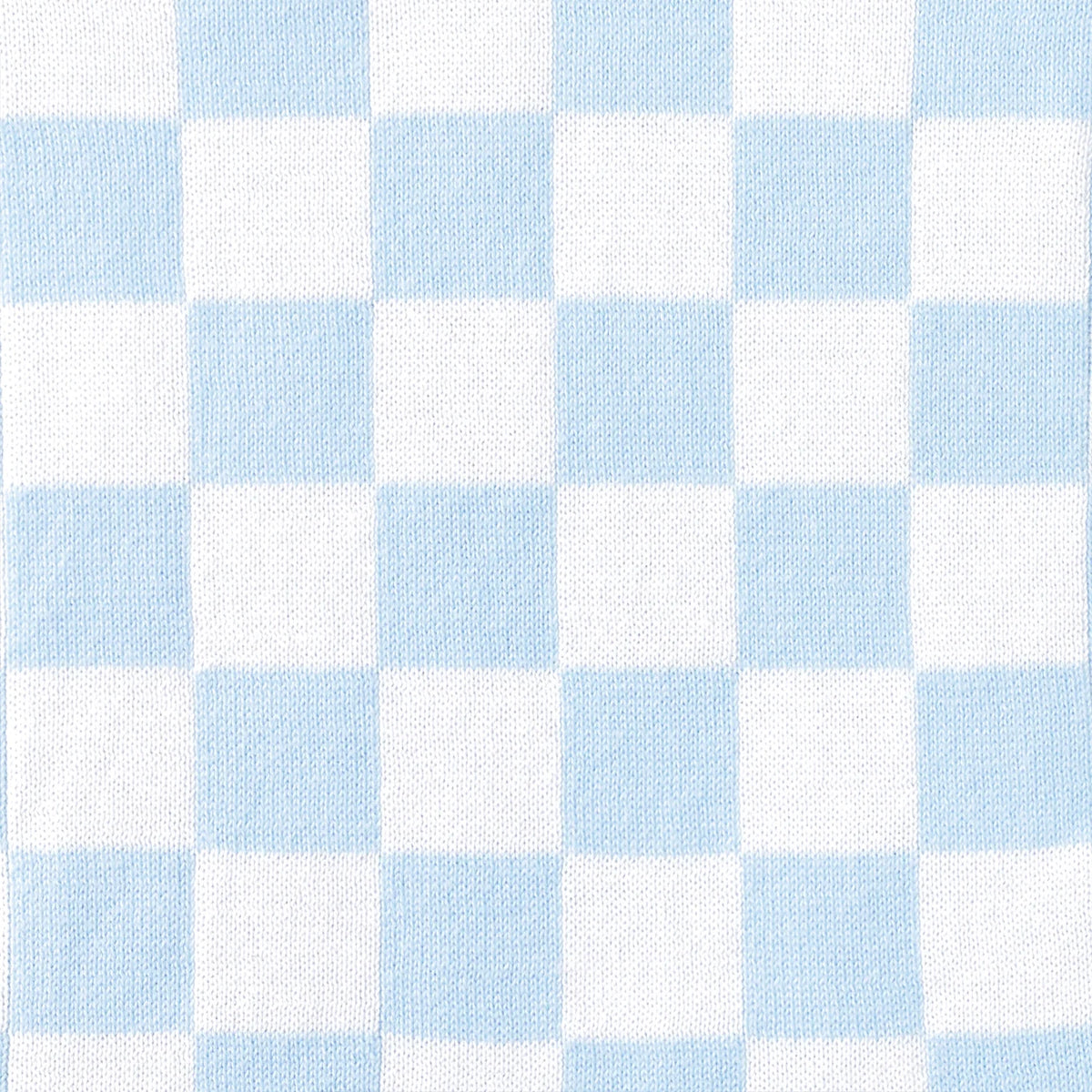 Blue Checker Baby Knit Playsuit