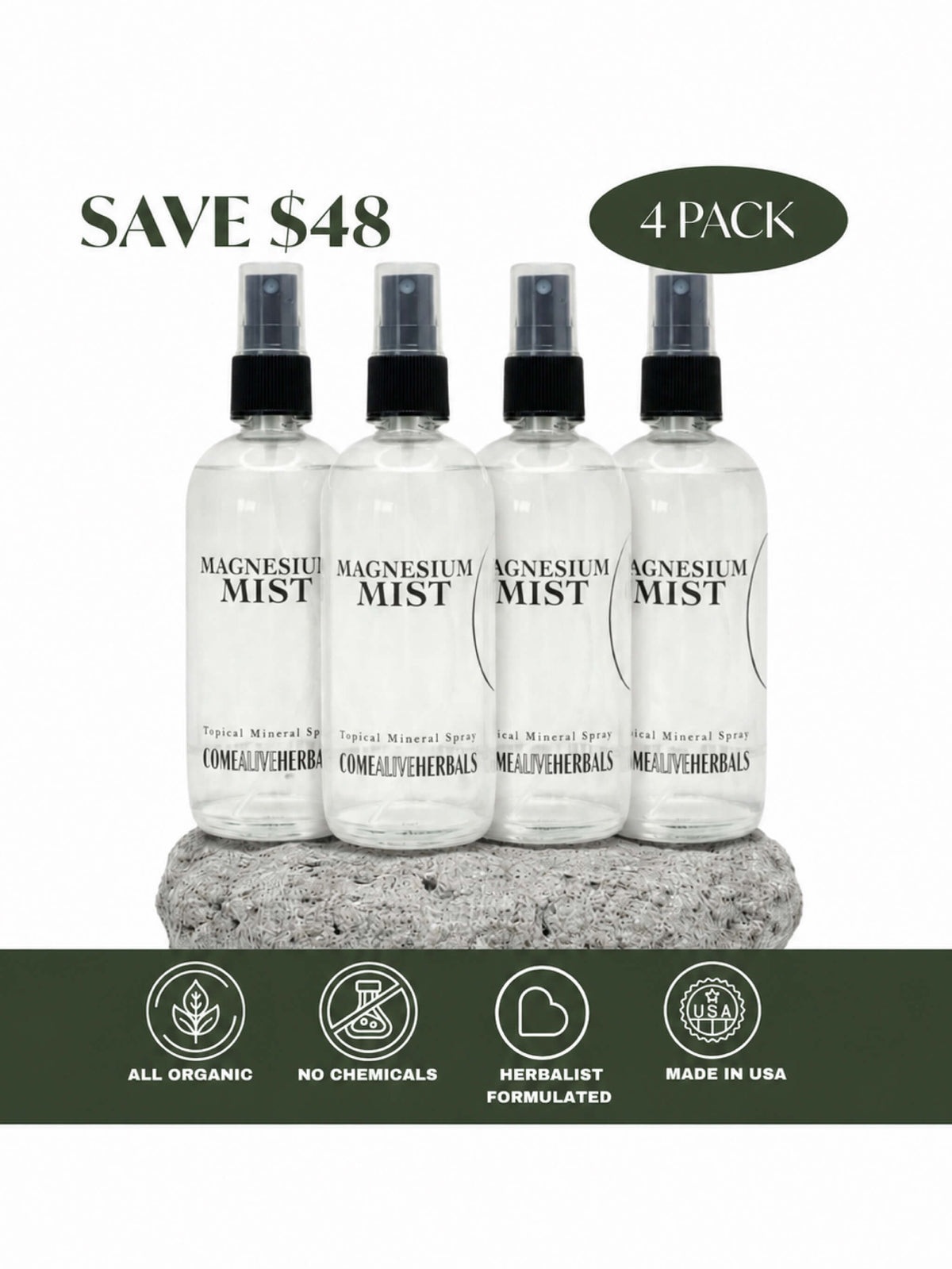 Magnesium Mist — Topical Magnesium Spray for Sleep, Recovery & Natural Deodorant