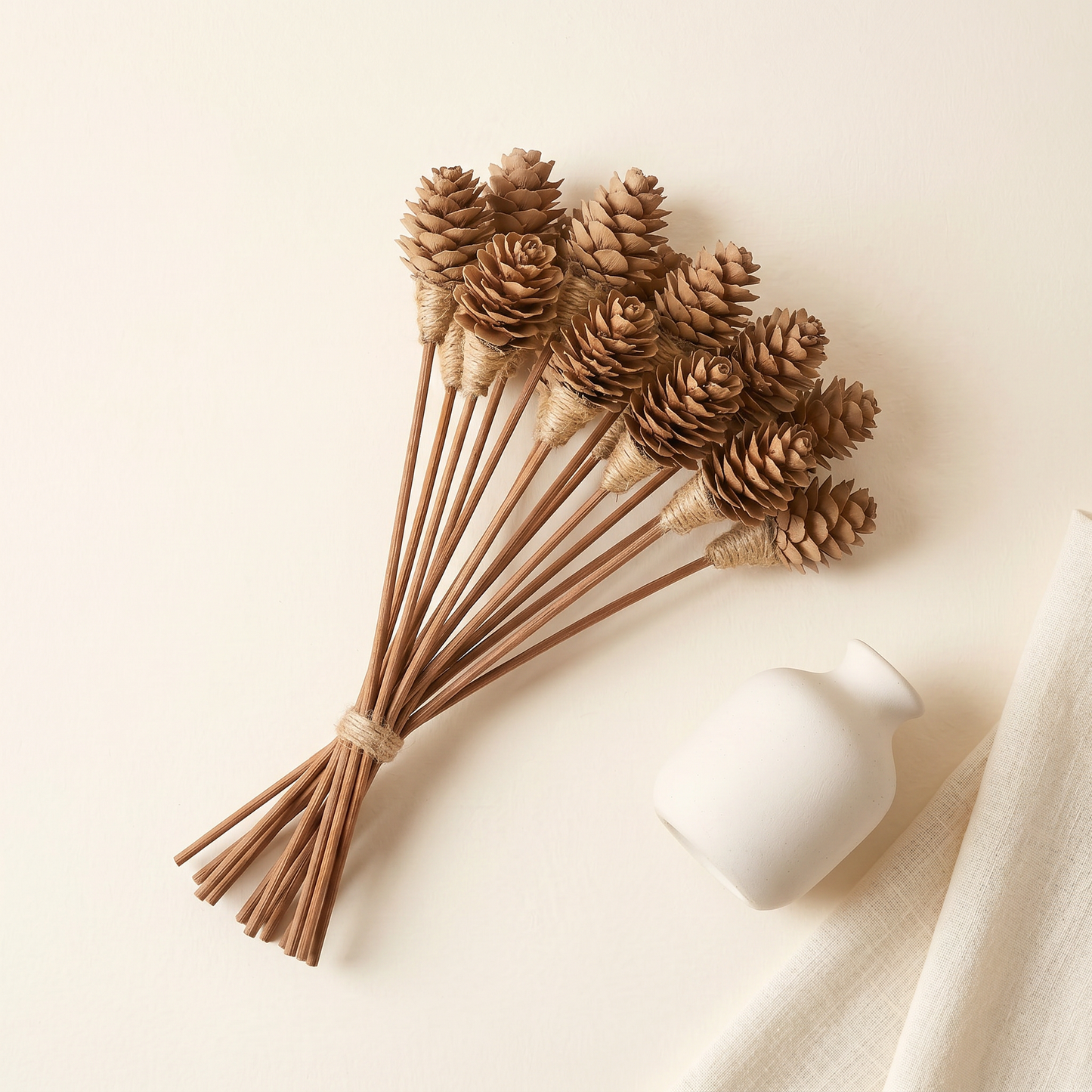 Mini Pinecone Reed Diffuser Sticks, 9" (16 Pack)