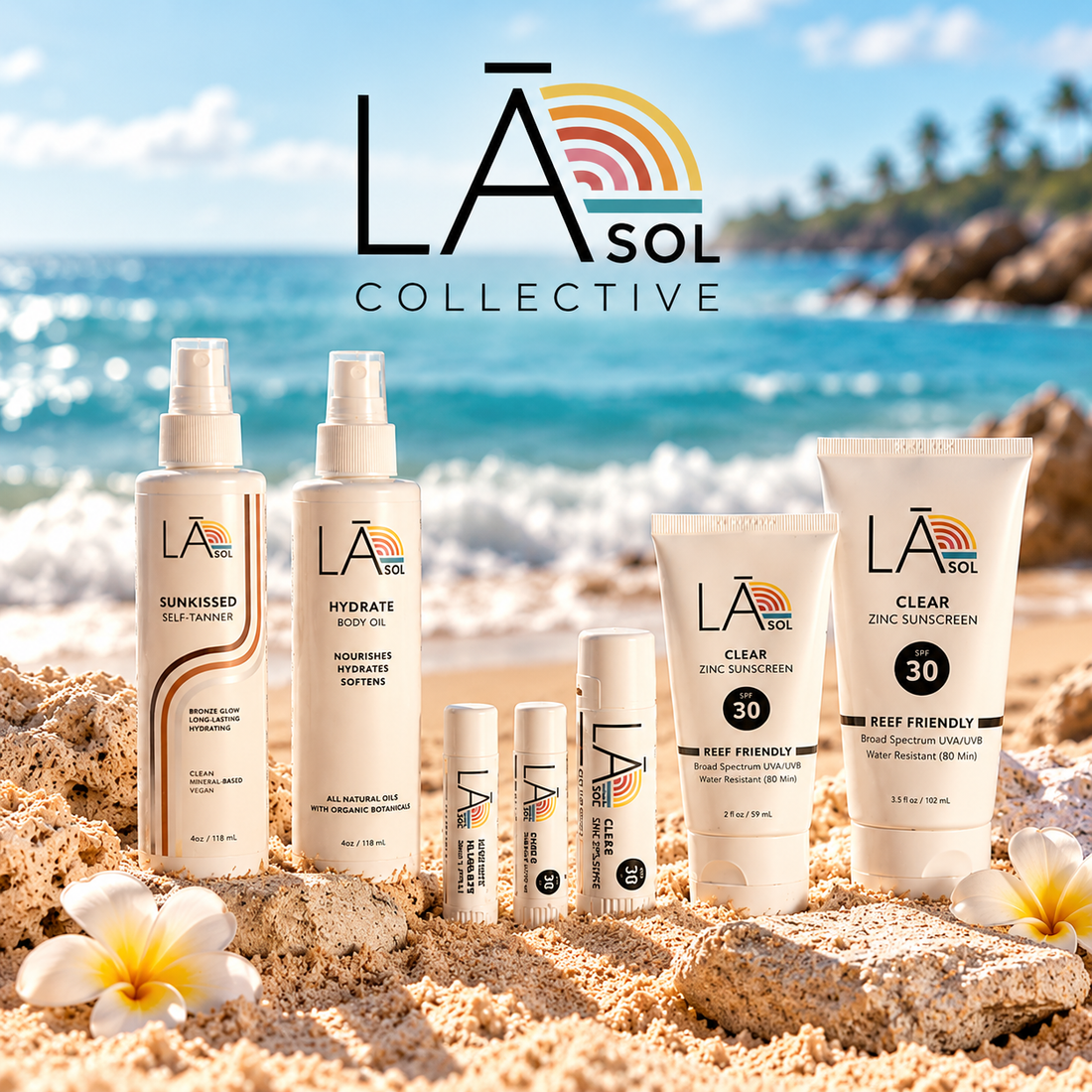 LĀ SOL Collective Clean, Reef-Friendly Mineral Suncare