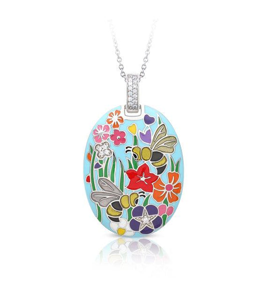 Bee Garden Pendant (chain not included)