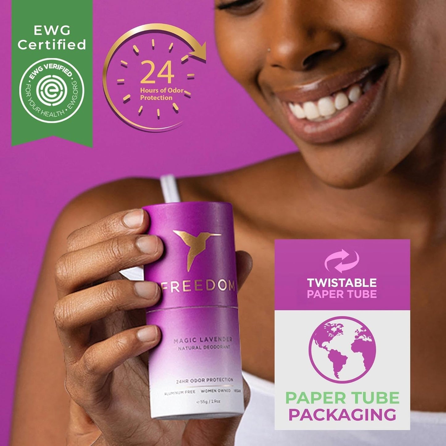 Aluminum Free Natural Deodorant 1.9oz | EWG Verified