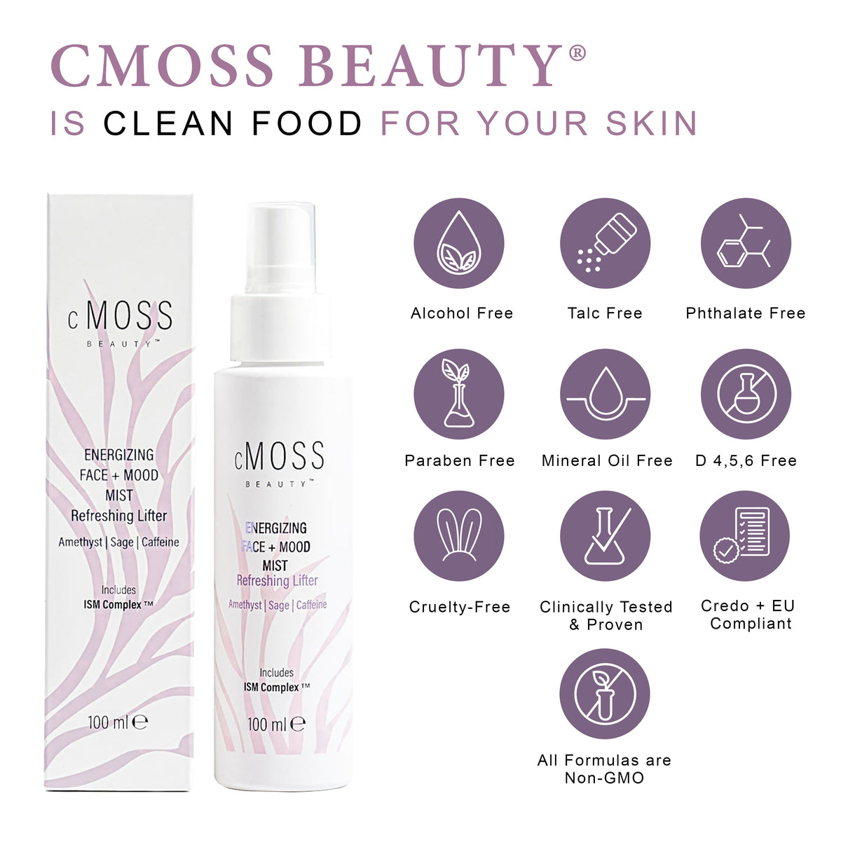 Sea Moss Infused Energizing FACE+MOOD Mist