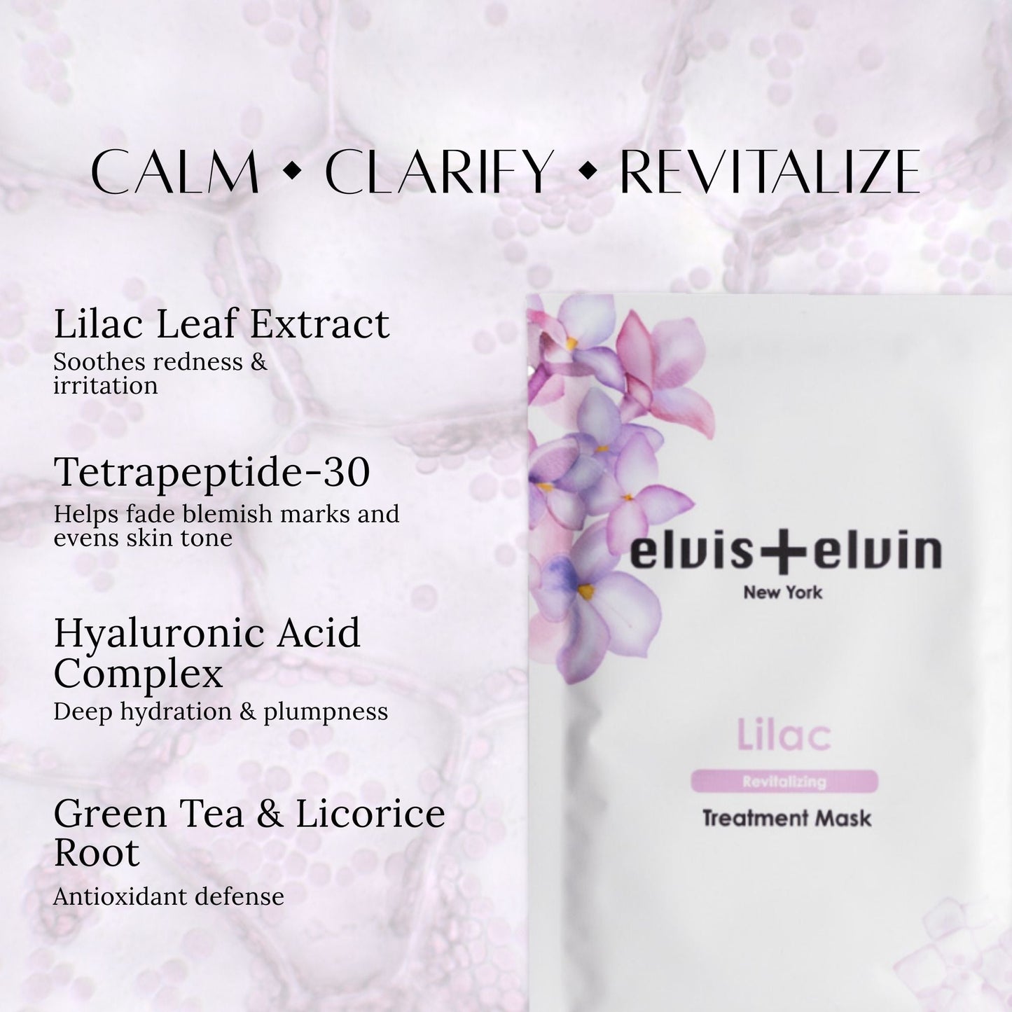 elvis+elvin Lilac Revitalizing Treatment Mask 3.0