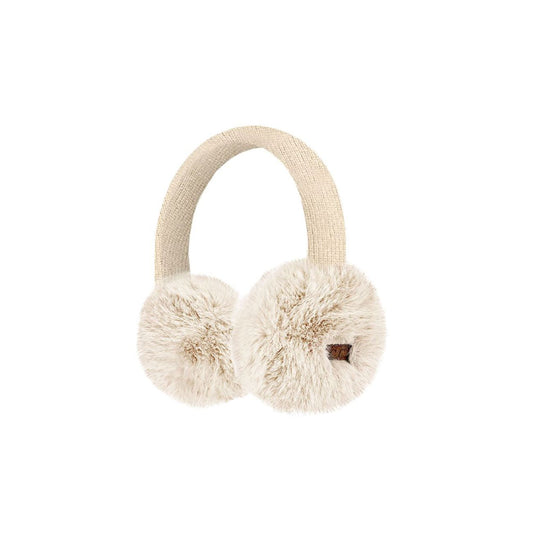 C.C Women's Faux Mink Fur Knitted Earmuff