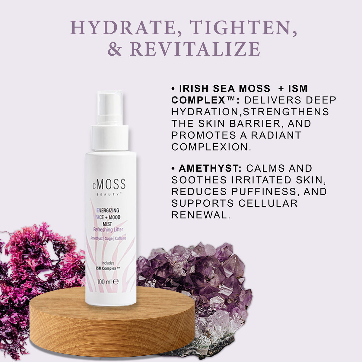 Sea Moss Infused Energizing FACE+MOOD Mist