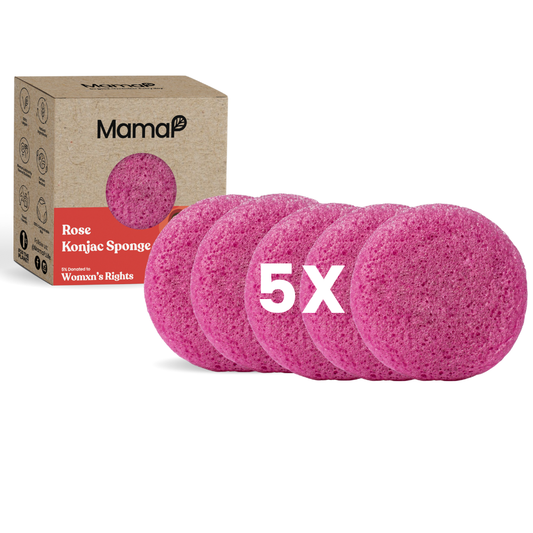 Calming Rose Facial Cleansing Sponge 5pk