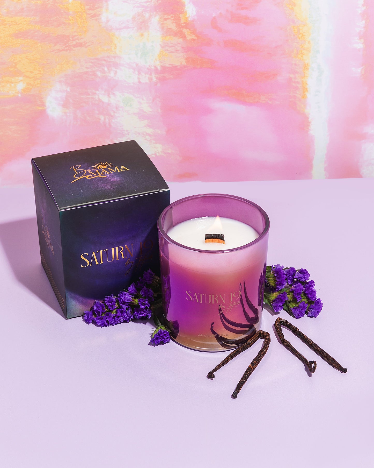 SATURN 19 Candle by Tatum & BuMama