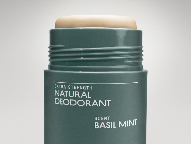 Extra Strength Natural Deodorant Balm - Basil Mint