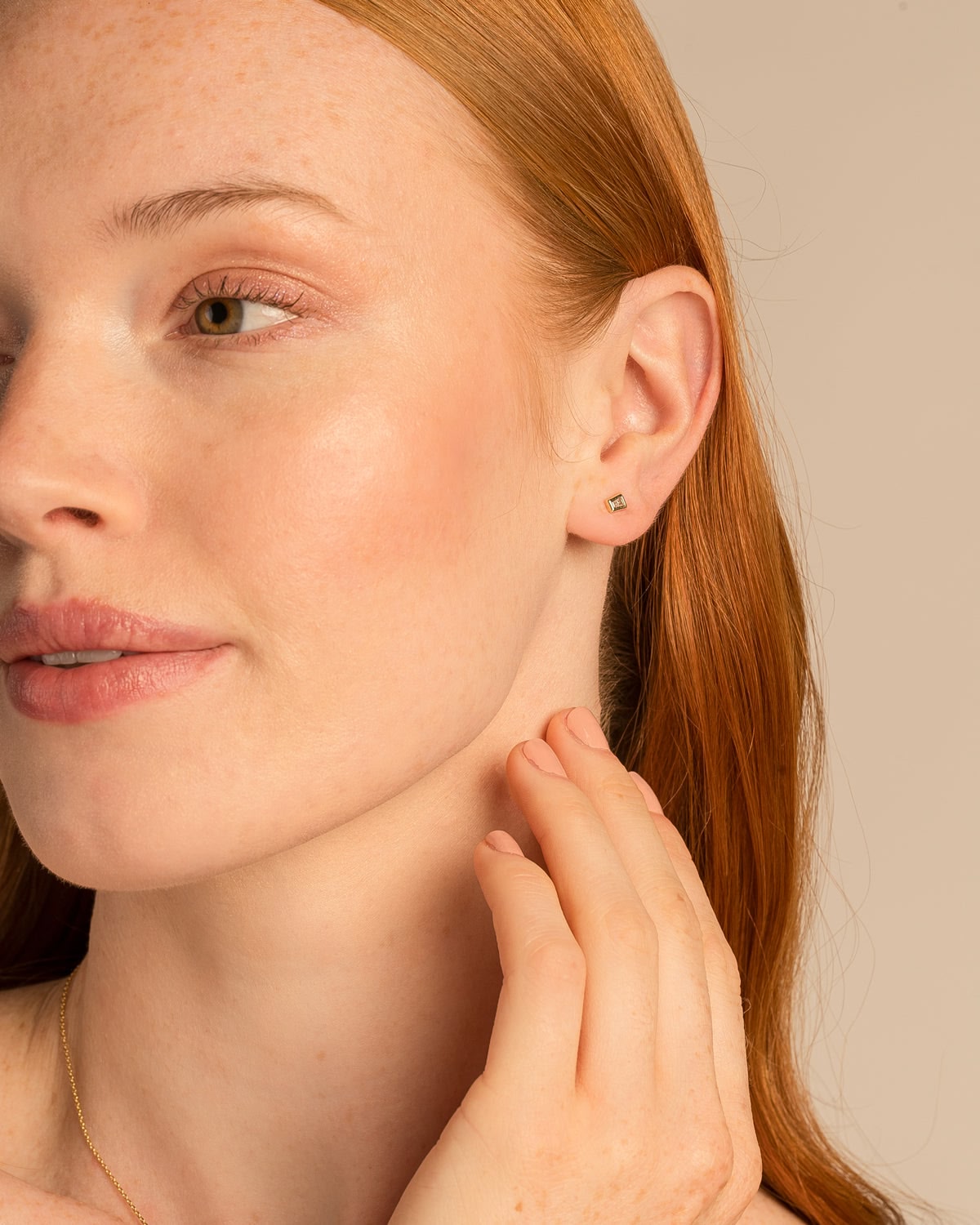 Beautifully Broken Baguette Stud Earrings