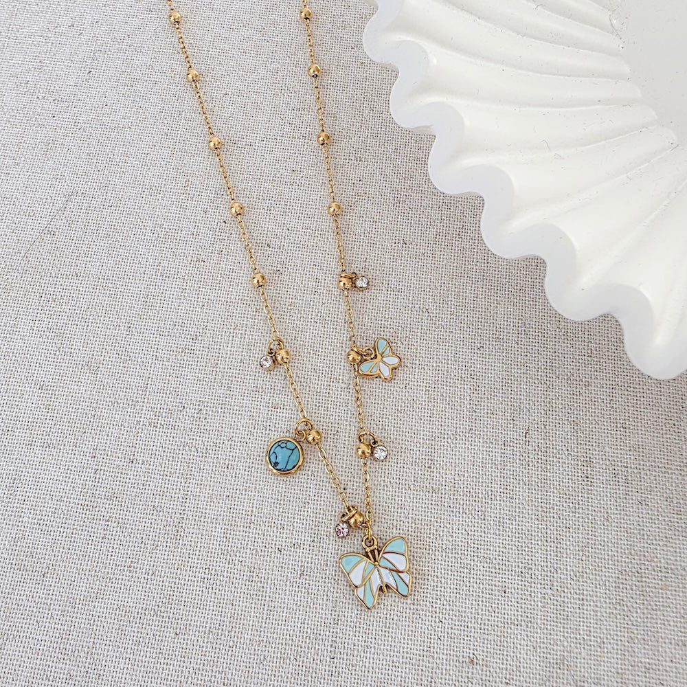 Charmed with Butterflies Necklace