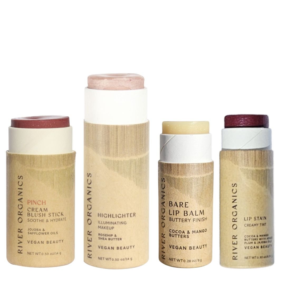 Blush, Highlighter + Two Lip Products (Makeup Color Set by Tone)