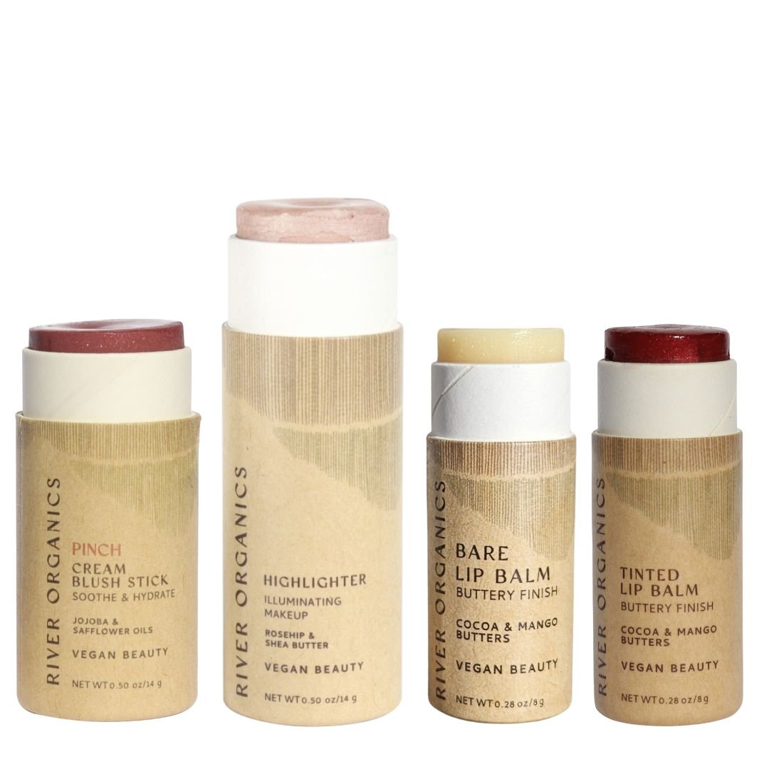 Blush, Highlighter + Two Lip Products (Makeup Color Set by Tone)