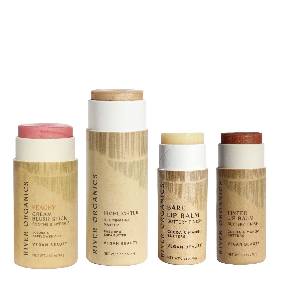Blush, Highlighter + Two Lip Products (Makeup Color Set by Tone)