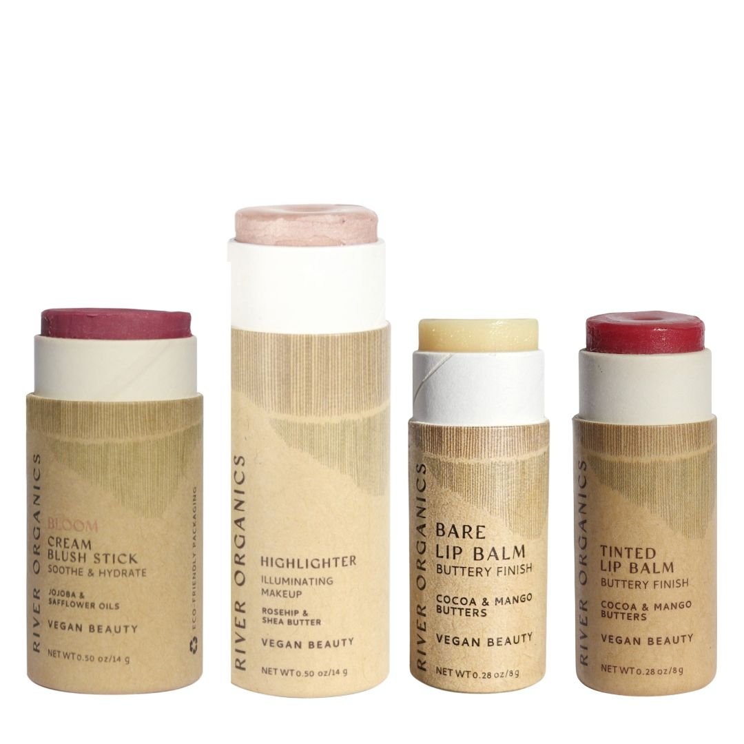 Blush, Highlighter + Two Lip Products (Makeup Color Set by Tone)