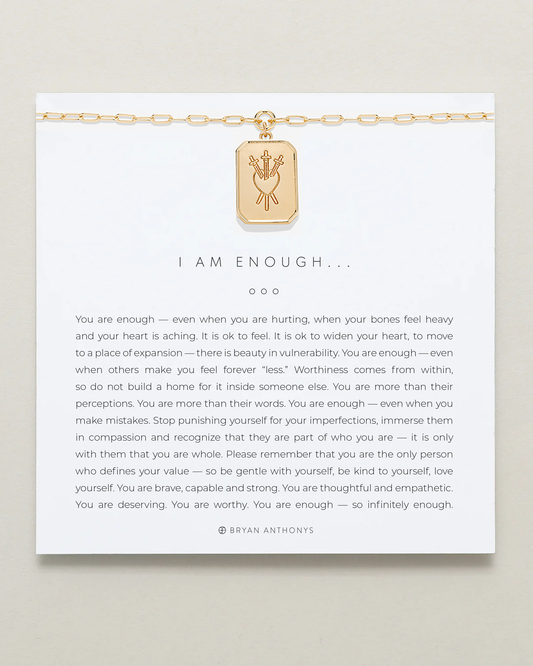 I Am Enough Statement Necklace