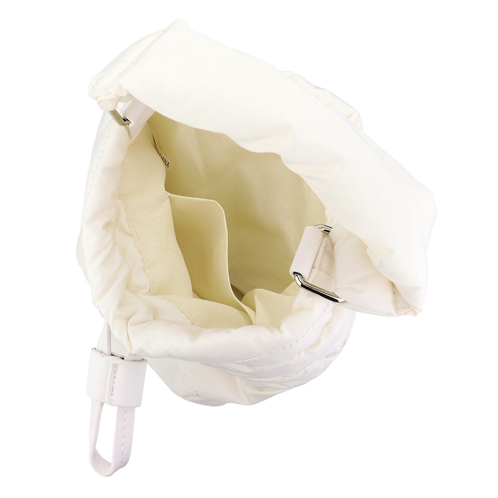 Quilted Padded Crossbody Bucket Bag