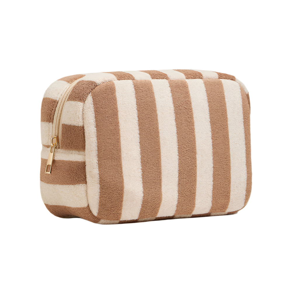 Striped Pattern Cosmetic Pouch Bag