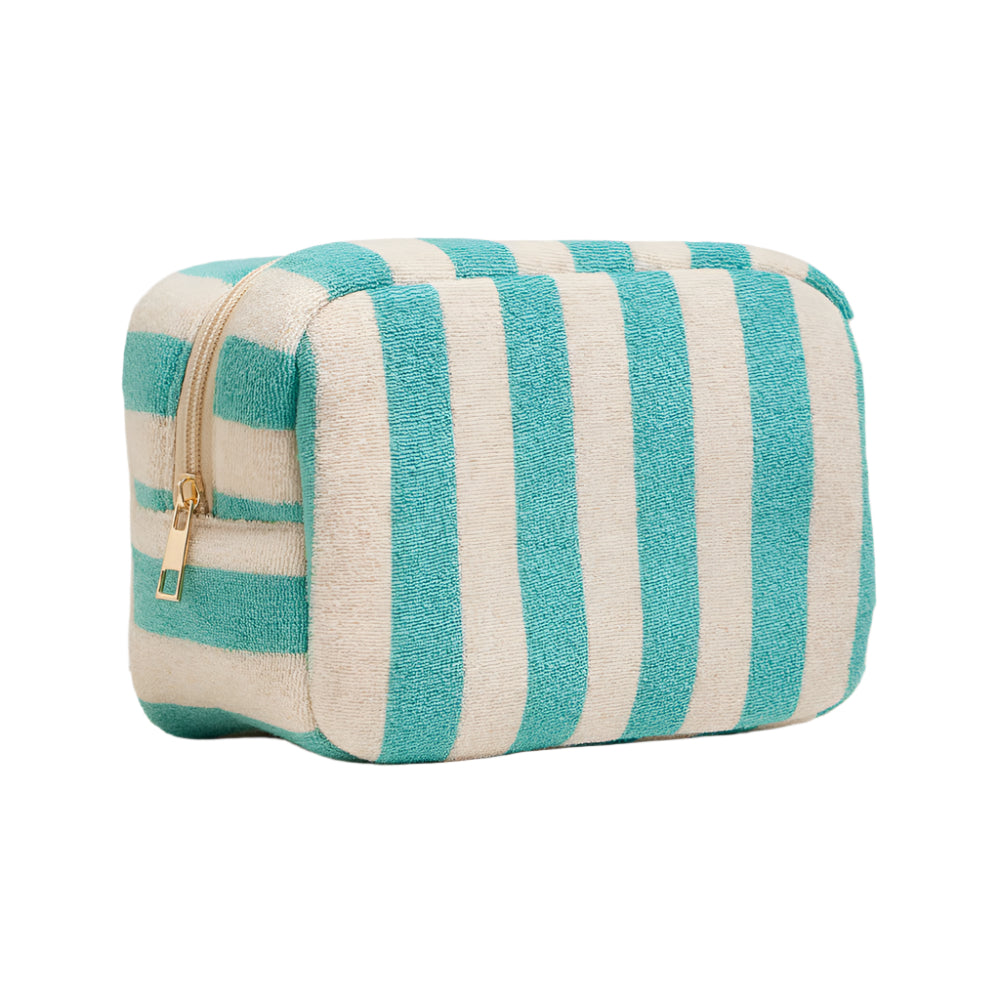 Striped Pattern Cosmetic Pouch Bag