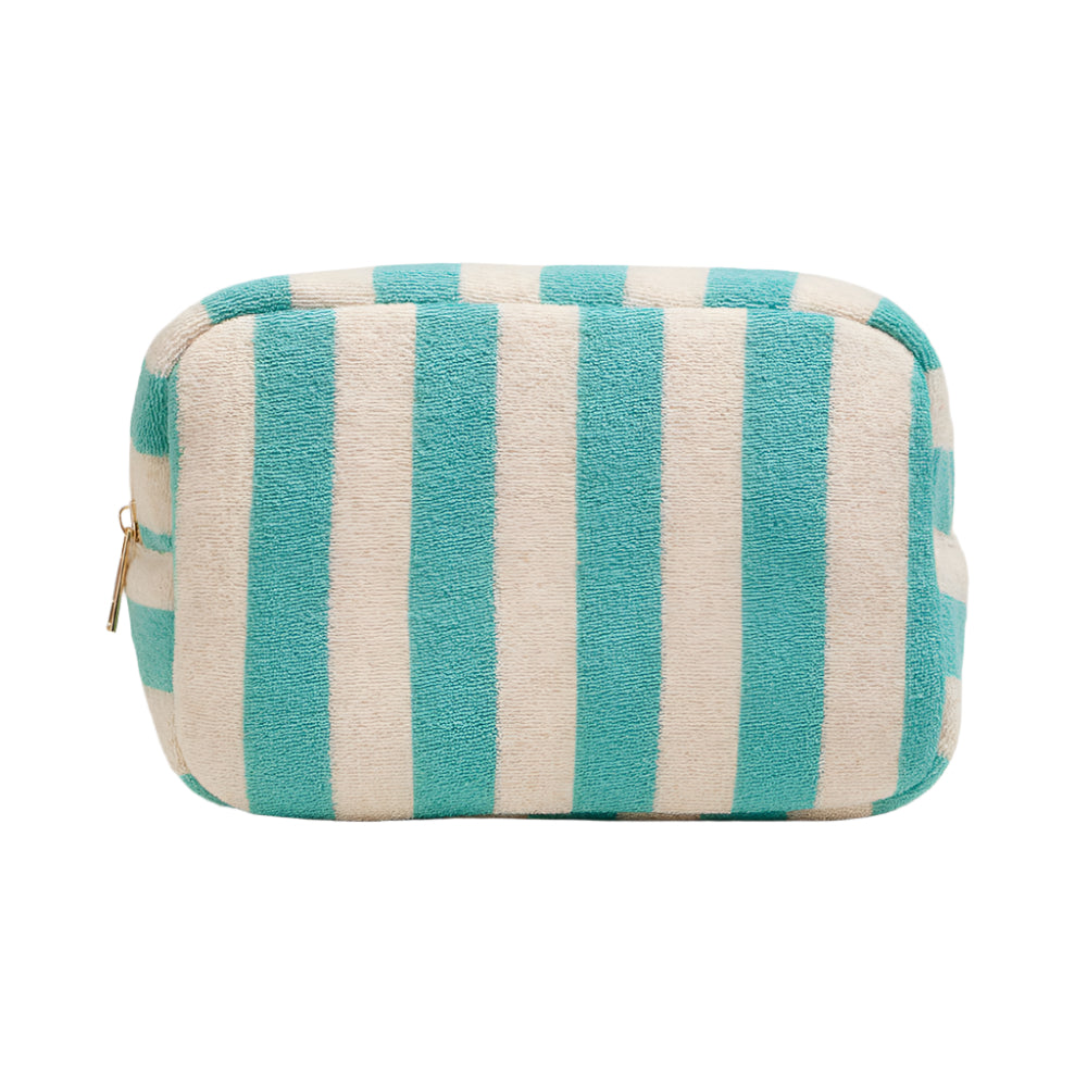 Striped Pattern Cosmetic Pouch Bag
