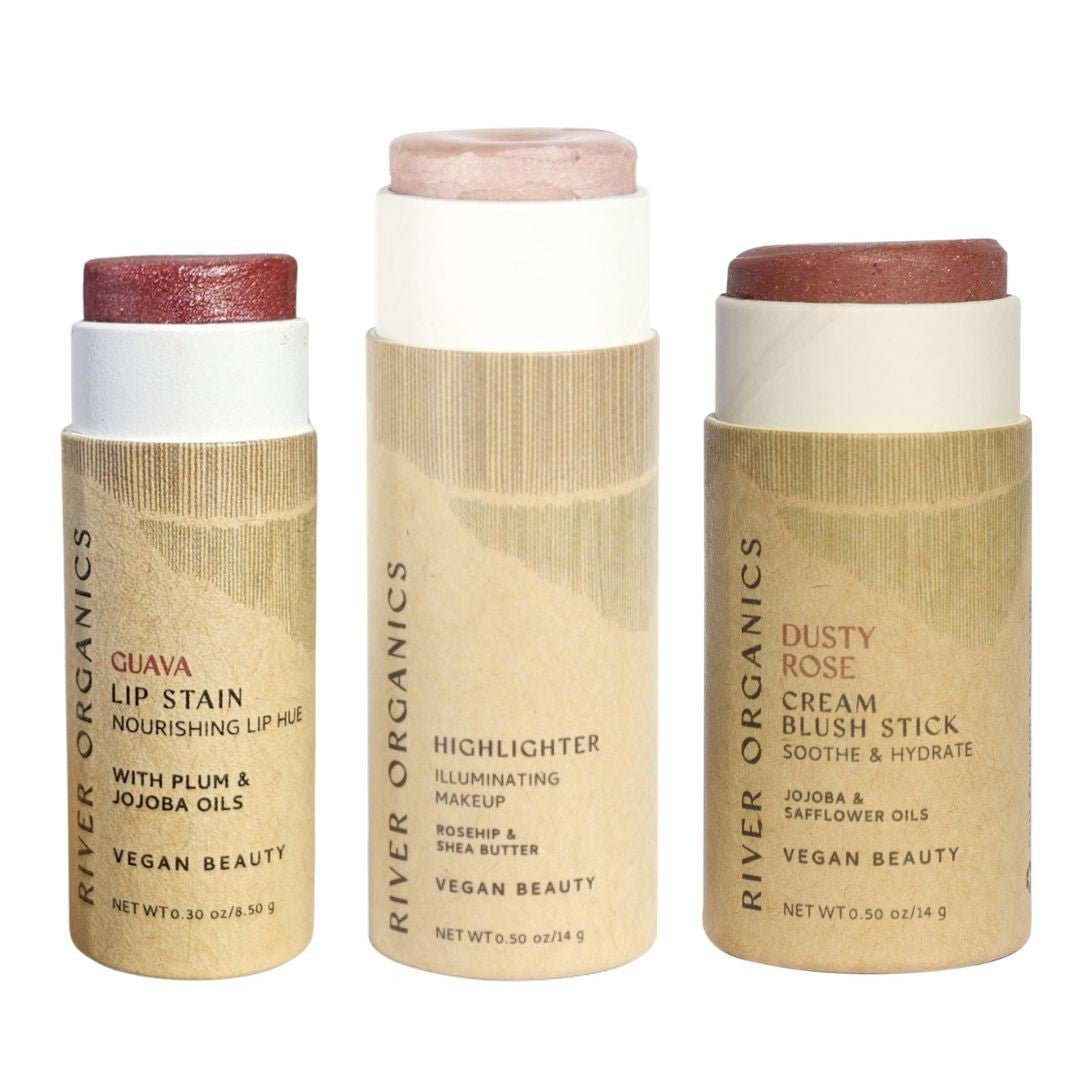 Lip + Highlighter + Blush Set