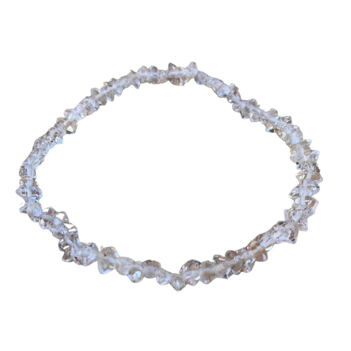 Herkimer Diamond Bracelet 3-6 mm Dual Points