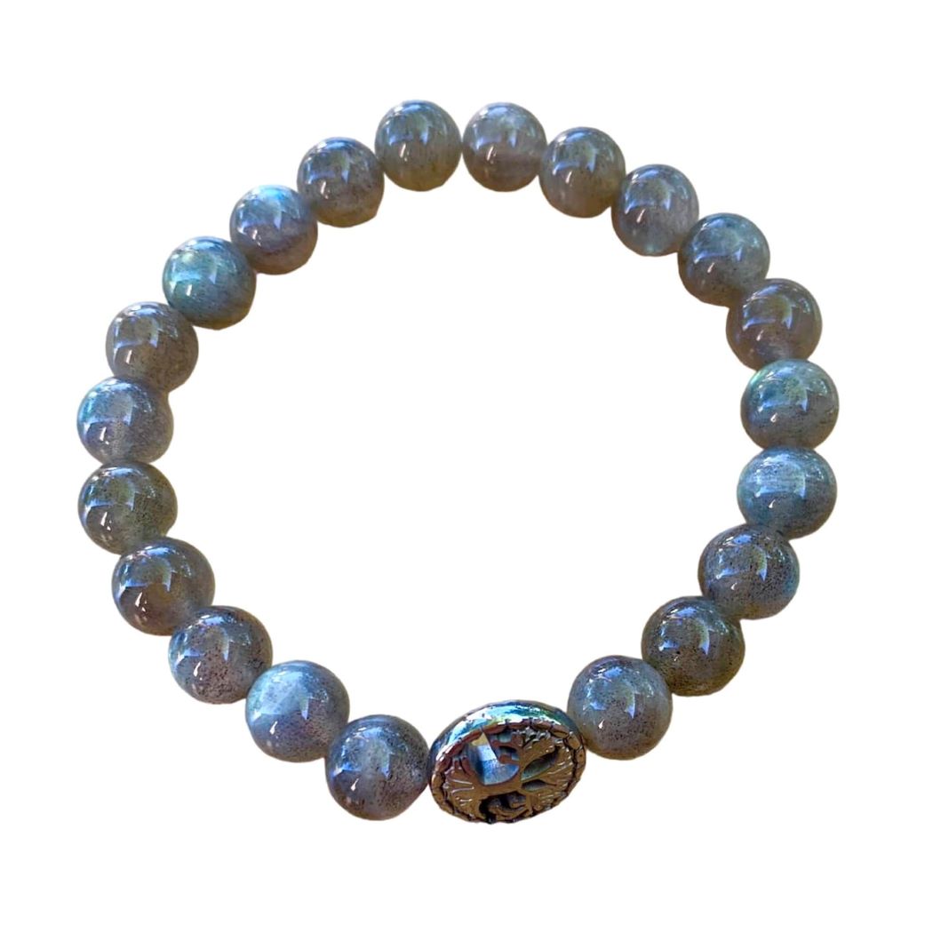 Labradorite Bracelet 8 mm Round Beads