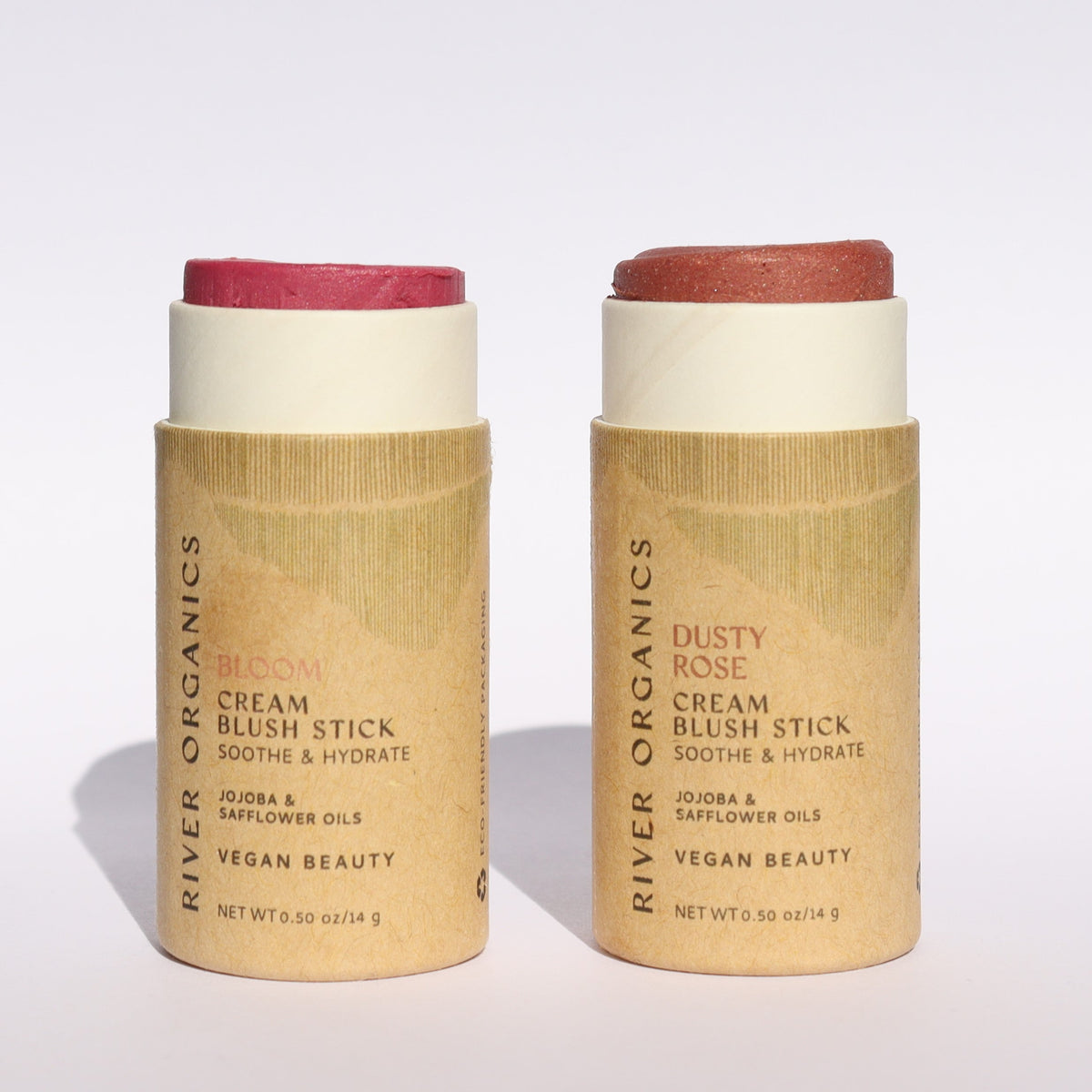 Set of 2 Natural Cream Blush Sticks