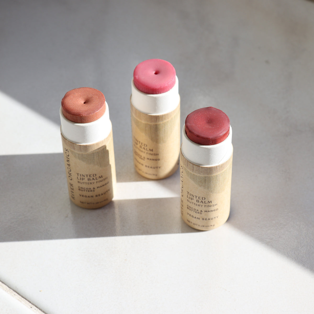 Tinted Vegan Lip Balms (Set of 3)