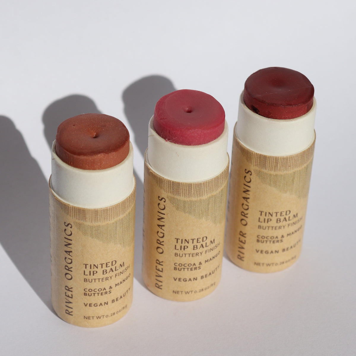 Tinted Vegan Lip Balms (Set of 3)