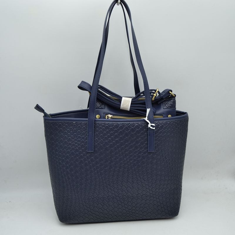 Woven Tote Bag Set with Crossbody and Wallet