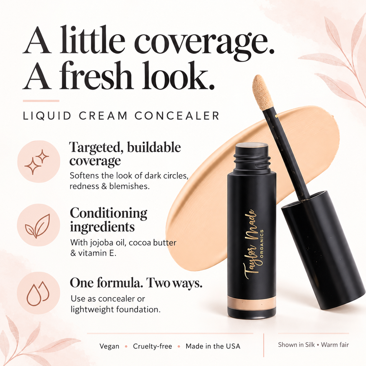 Organic Liquid Cream Concealer