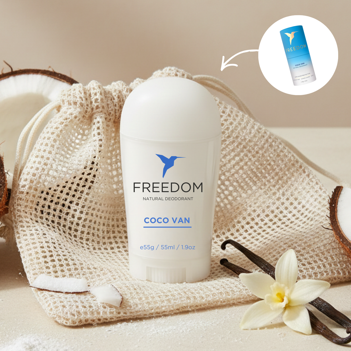 Aluminum Free Natural Deodorant 1.9oz | EWG Verified