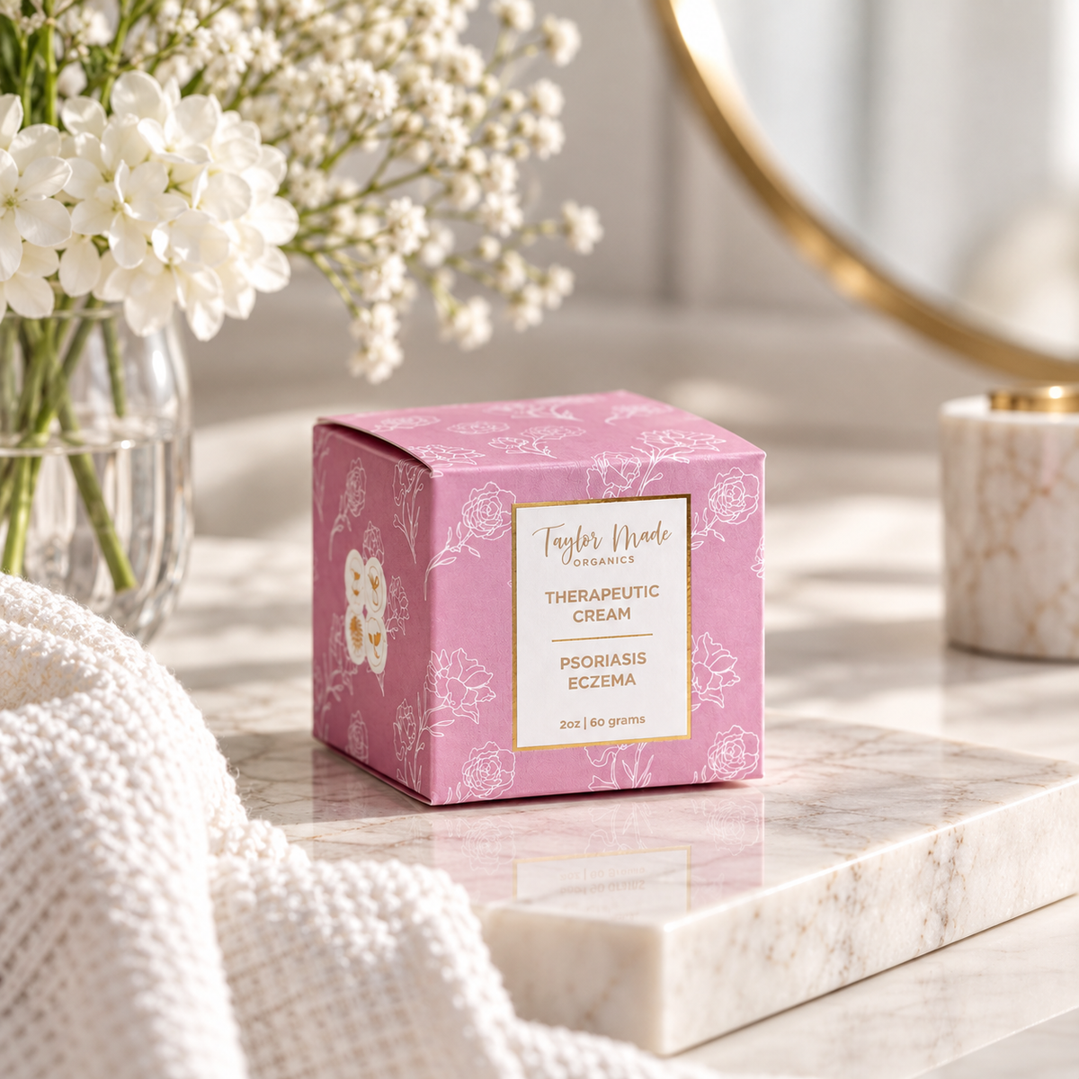 Psoriasis + Eczema Organic Cream Dry, Itchy Skin