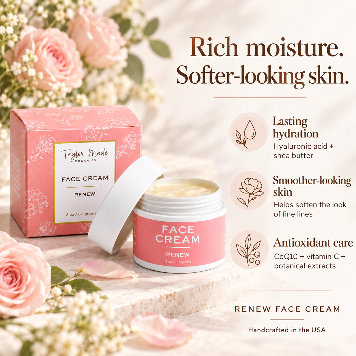 Renew Face Cream Hyaluronic Acid + CoQ10