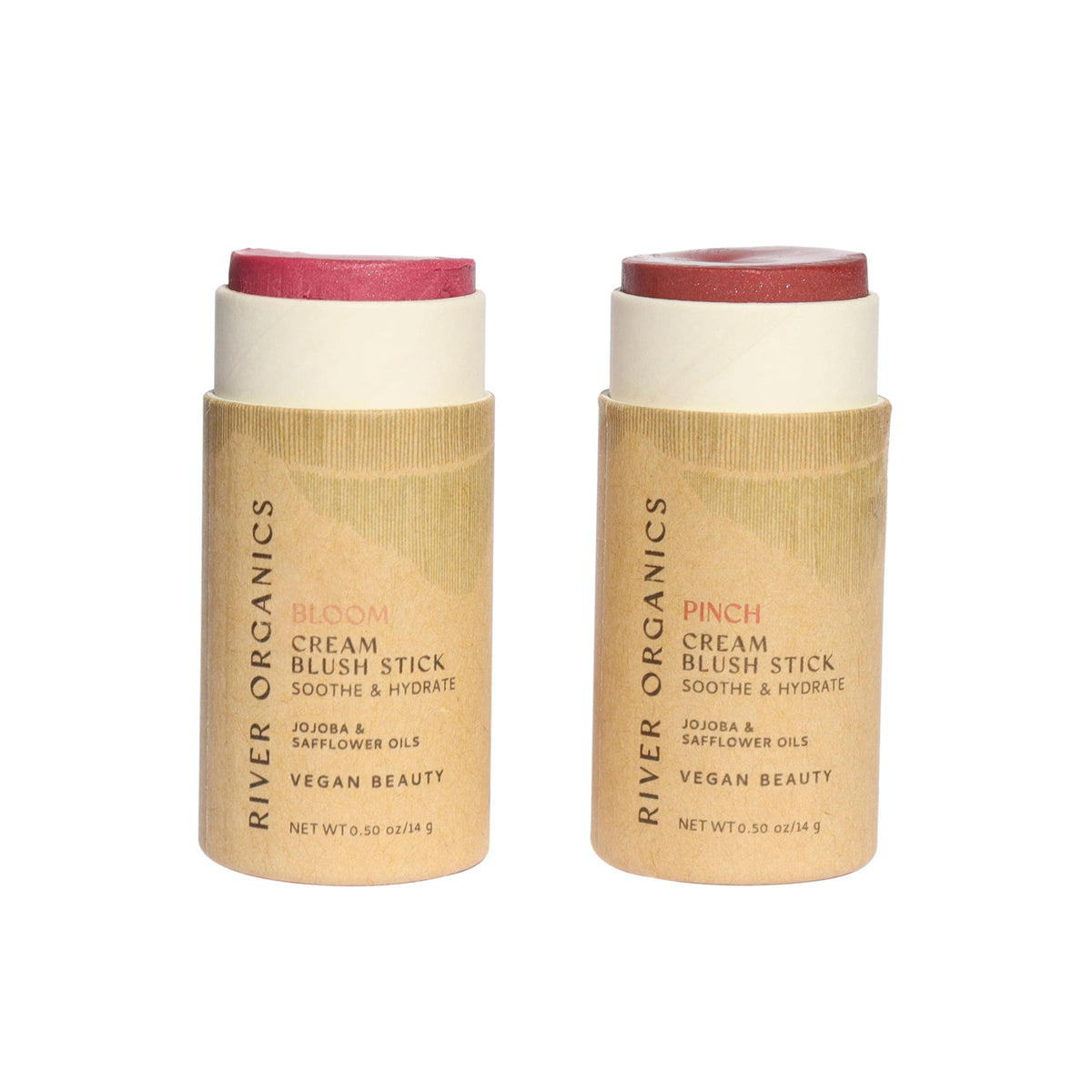 Set of 2 Natural Cream Blush Sticks