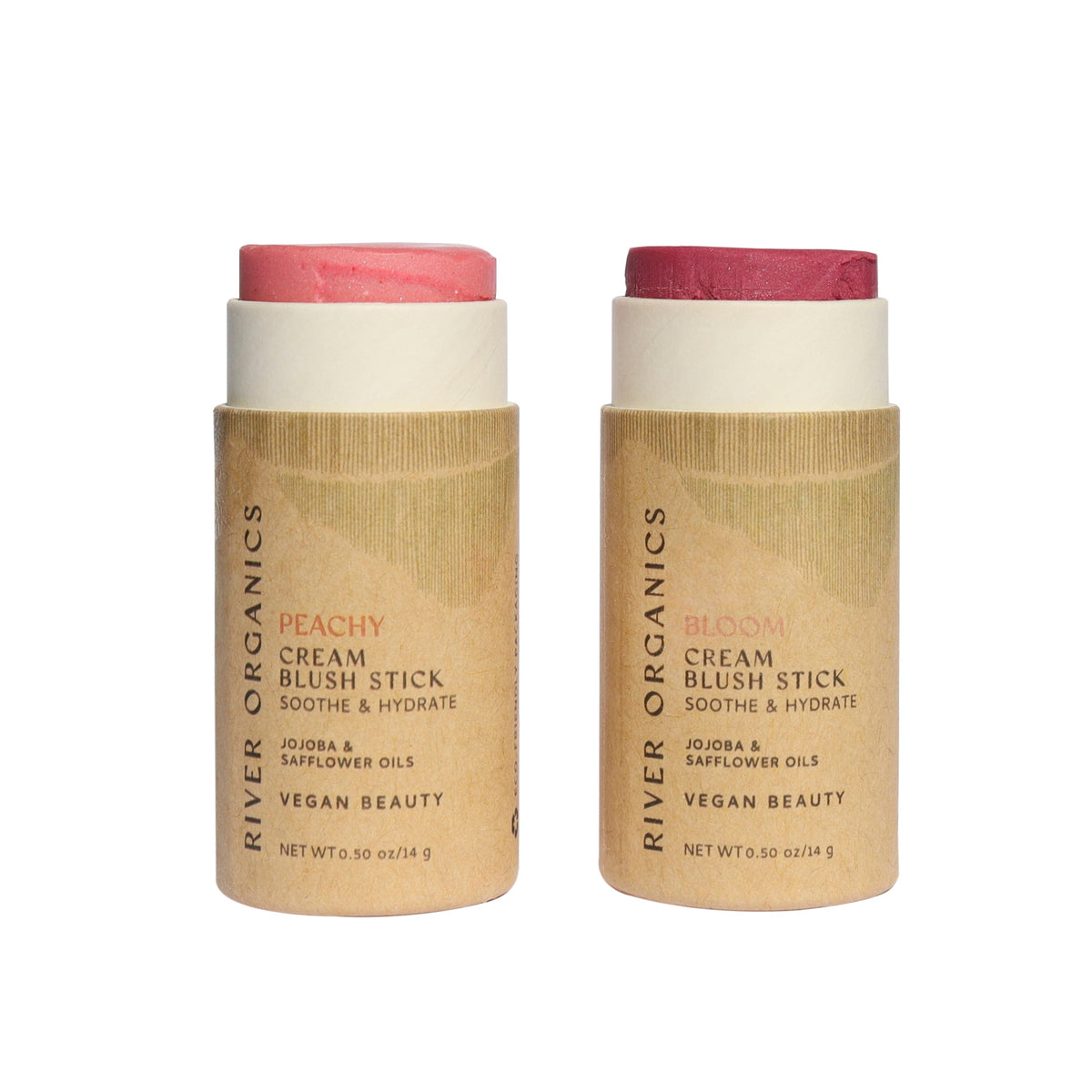 Set of 2 Natural Cream Blush Sticks