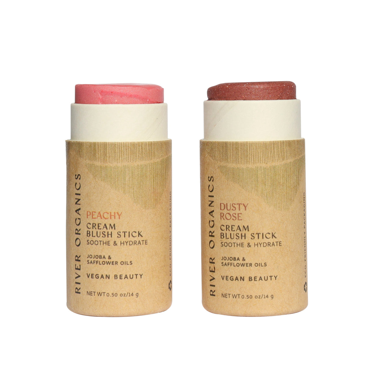 Set of 2 Natural Cream Blush Sticks