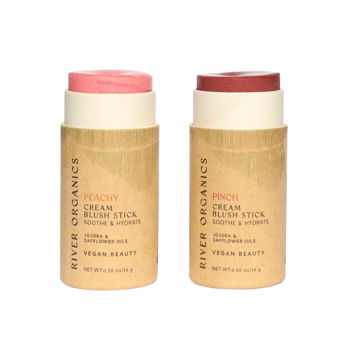 Set of 2 Natural Cream Blush Sticks