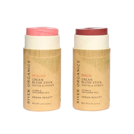 Set of 2 Natural Cream Blush Sticks