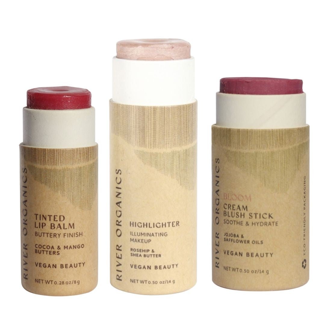 Lip + Highlighter + Blush Set
