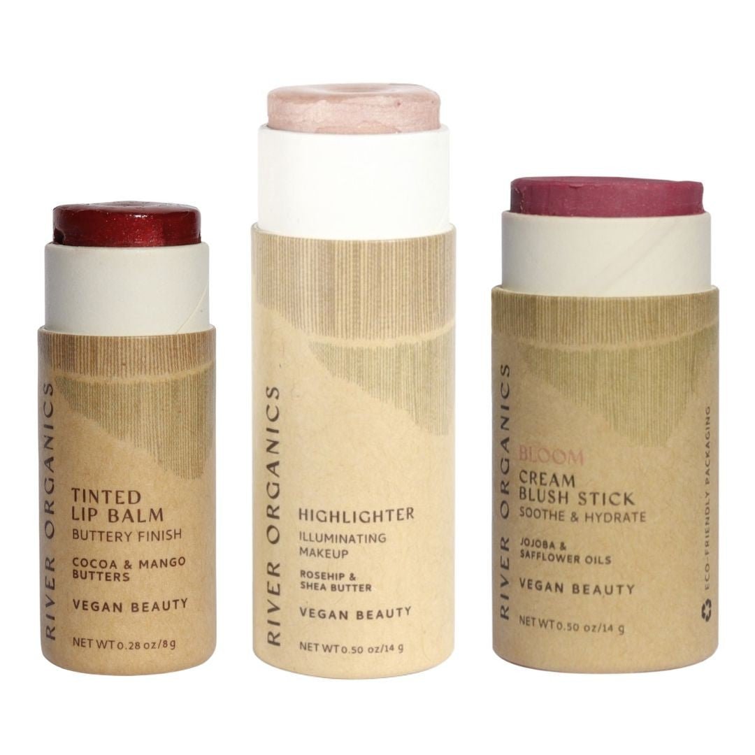 Lip + Highlighter + Blush Set