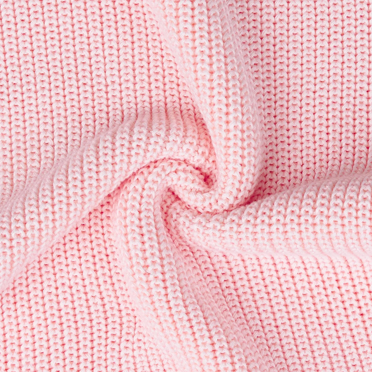 Baby Knit Romper Snap Closure in Pink