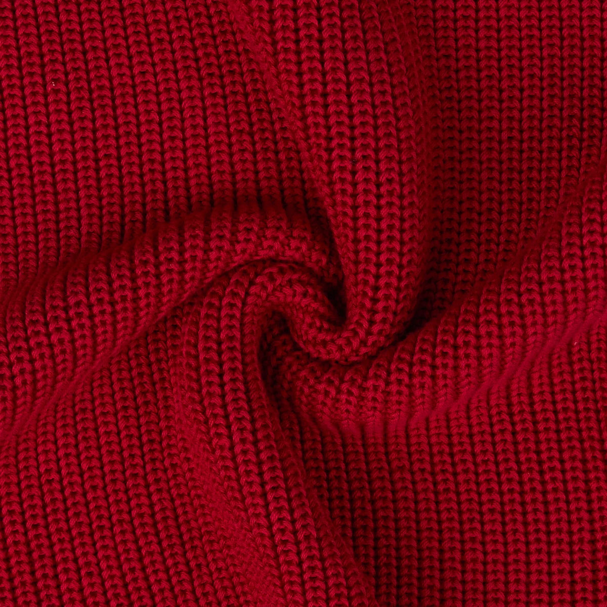 Baby Knit Romper Snap Closure in Red Christmas
