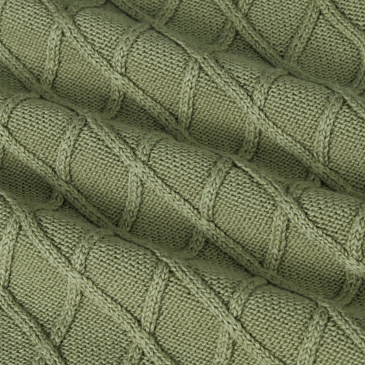 Cable Knit Baby Sleep Sack in Sage Green