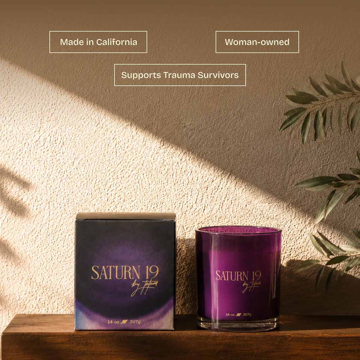 SATURN 19 Candle by Tatum & BuMama